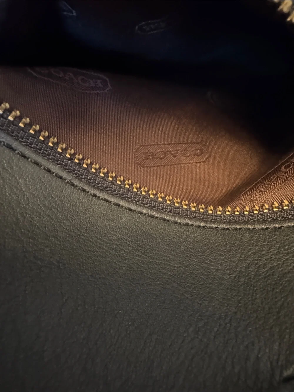 Coach Vintage Black Leather Hampton Legacy Backpack